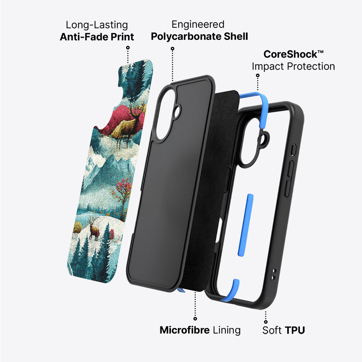 Winter Impressions - iPhone 16 Case #case type_core (non magsafe)