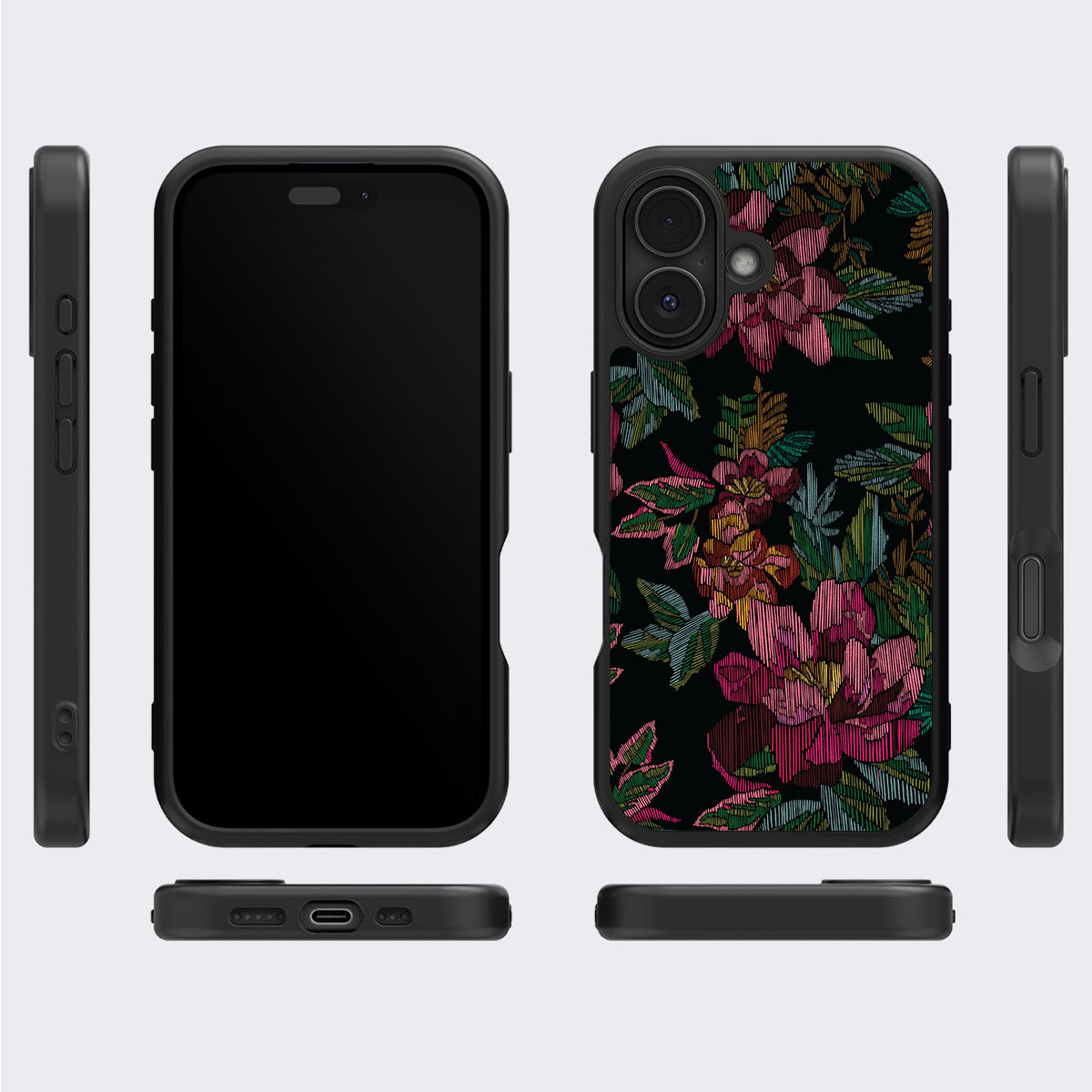 Woven Blooms - iPhone 16 Case #case type_core (magsafe), #case type_core (non magsafe)