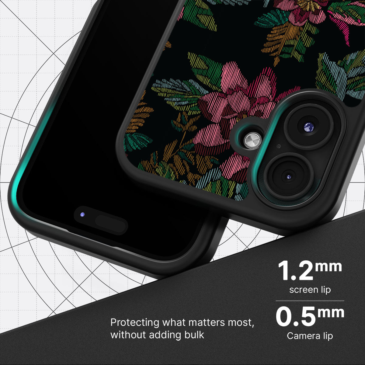 Woven Blooms - iPhone 16 Case #case type_core (magsafe), #case type_core (non magsafe)