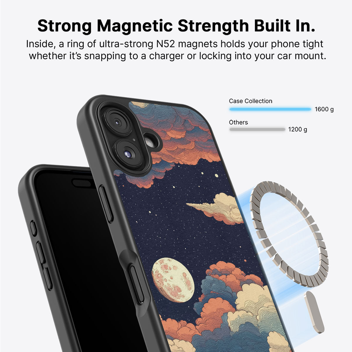 Blushed Moon - iPhone 16 Plus Case #case type_core (magsafe)