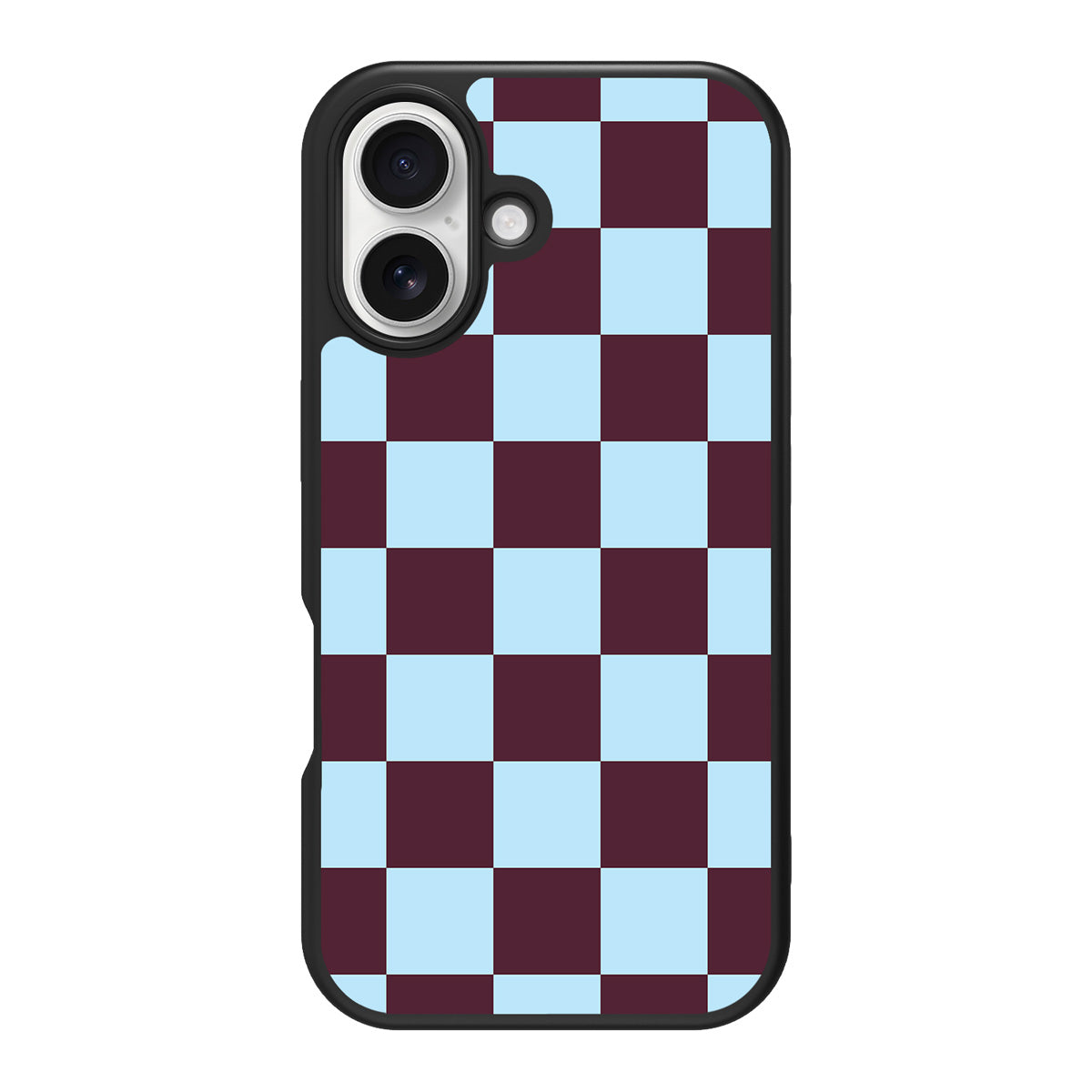 Cabernet Tile design back view – iPhone 16 Plus case