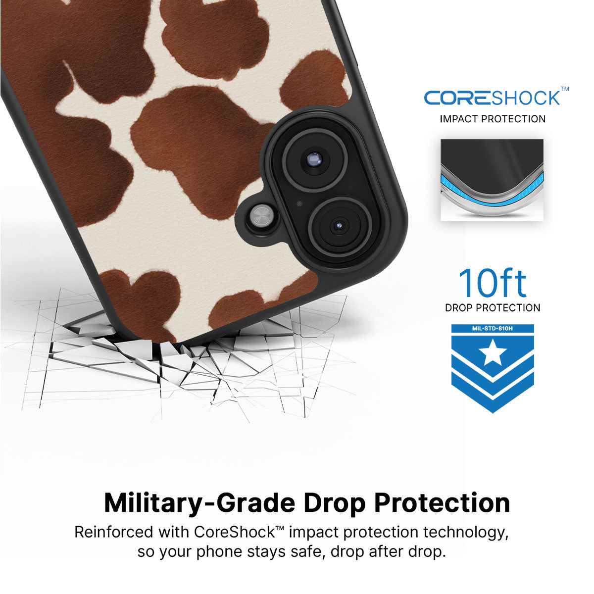 Cocoa Cow - iPhone 16 Plus Case #case type_core (magsafe), #case type_core (non magsafe)