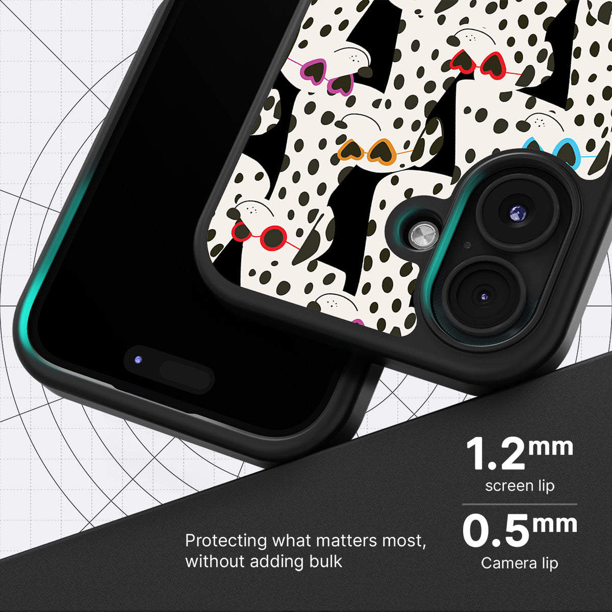 Dalmatian Dog - iPhone 16 Plus Case, #case type_core (magsafe), #case type_core (non magsafe)