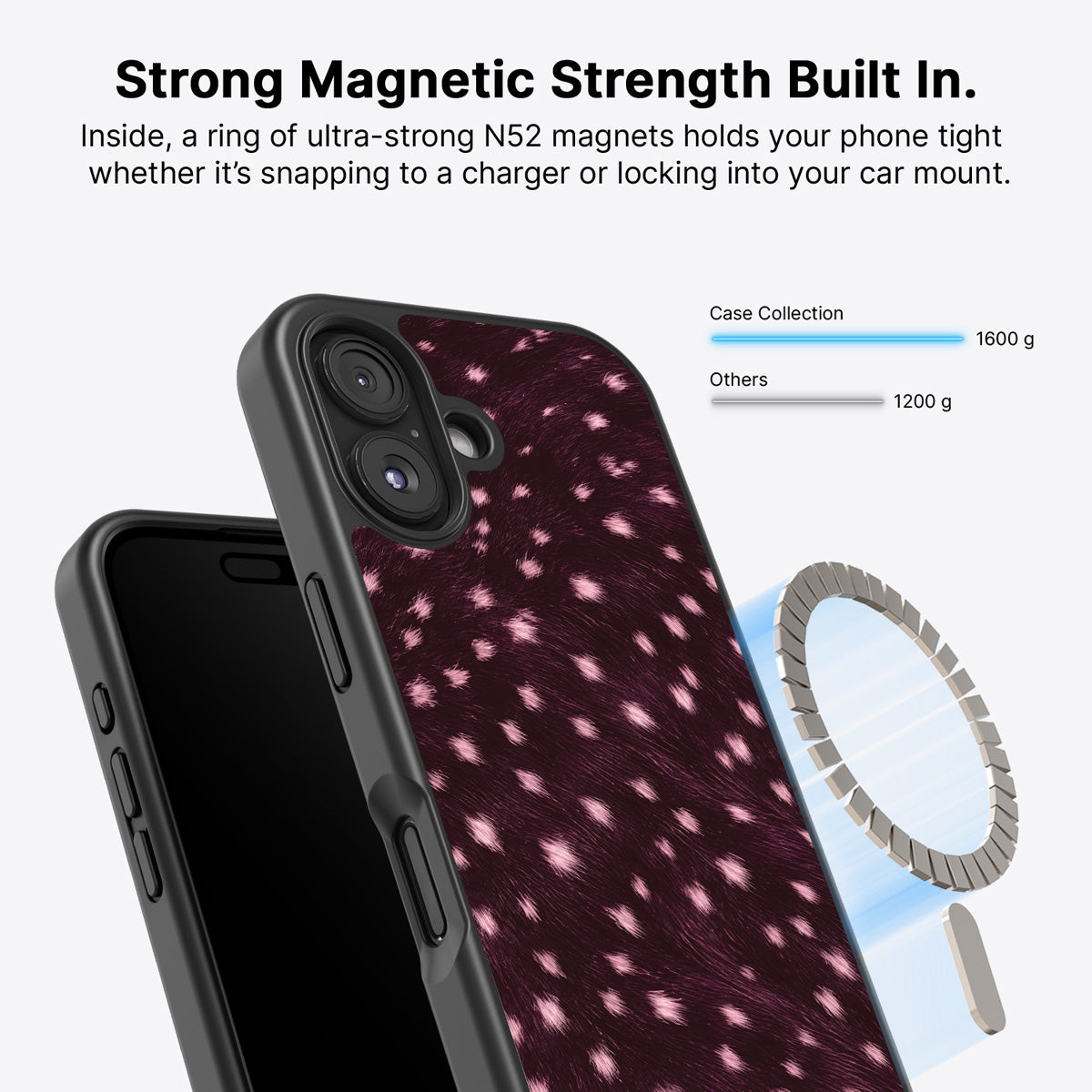 iPhone 16 Plus MagSafe case – Fawn Spots design