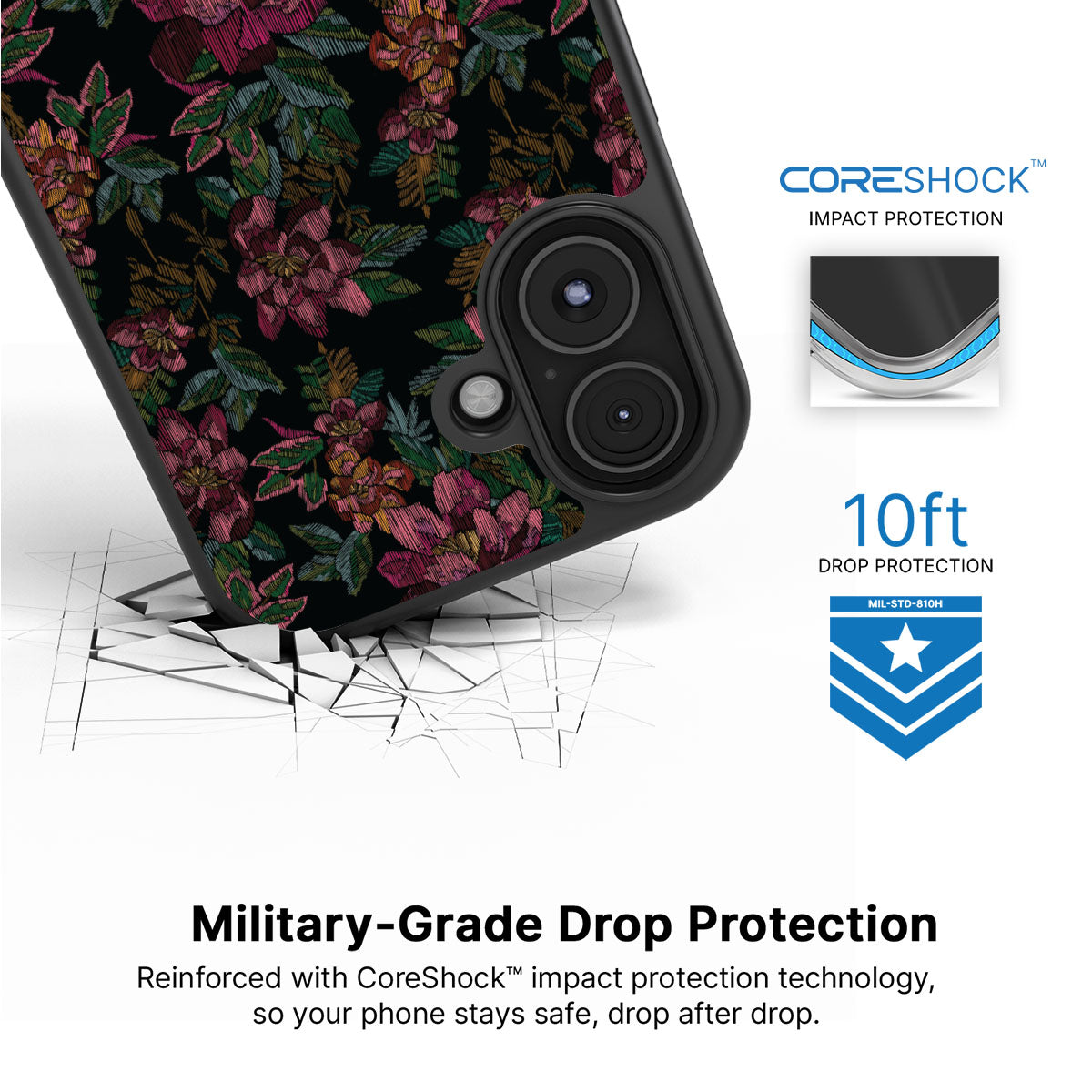 Floral Tapestry - iPhone 16 Plus Case #case type_core (magsafe), #case type_core (non magsafe)