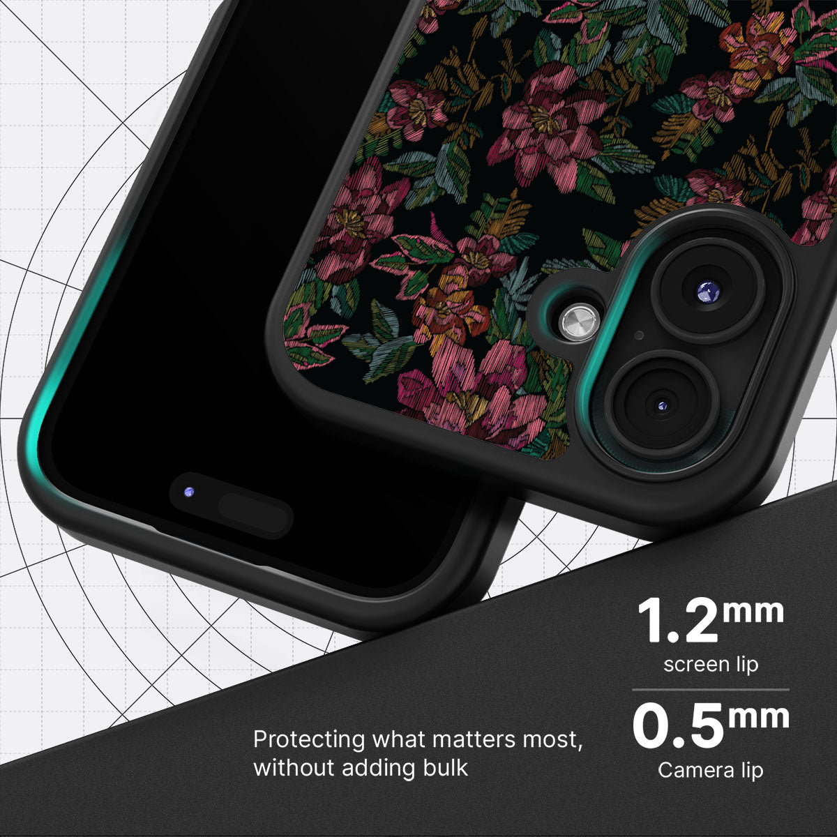 Floral Tapestry - iPhone 16 Plus Case #case type_core (magsafe), #case type_core (non magsafe)