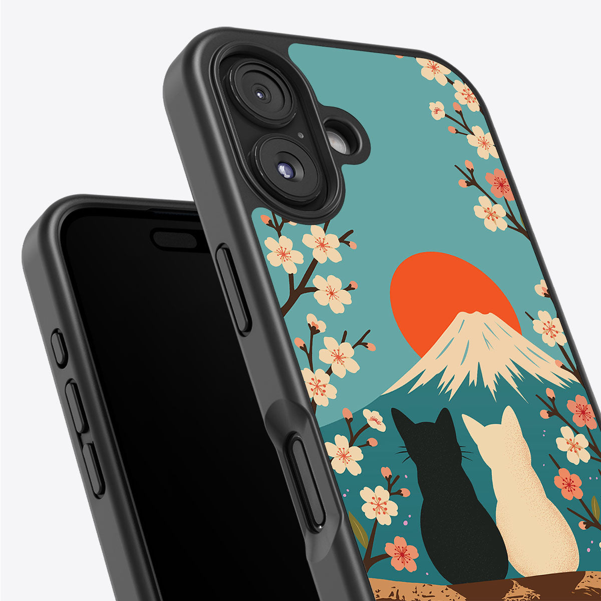 Fuji Cats - iPhone 16 Plus Case #case type_core (non magsafe)