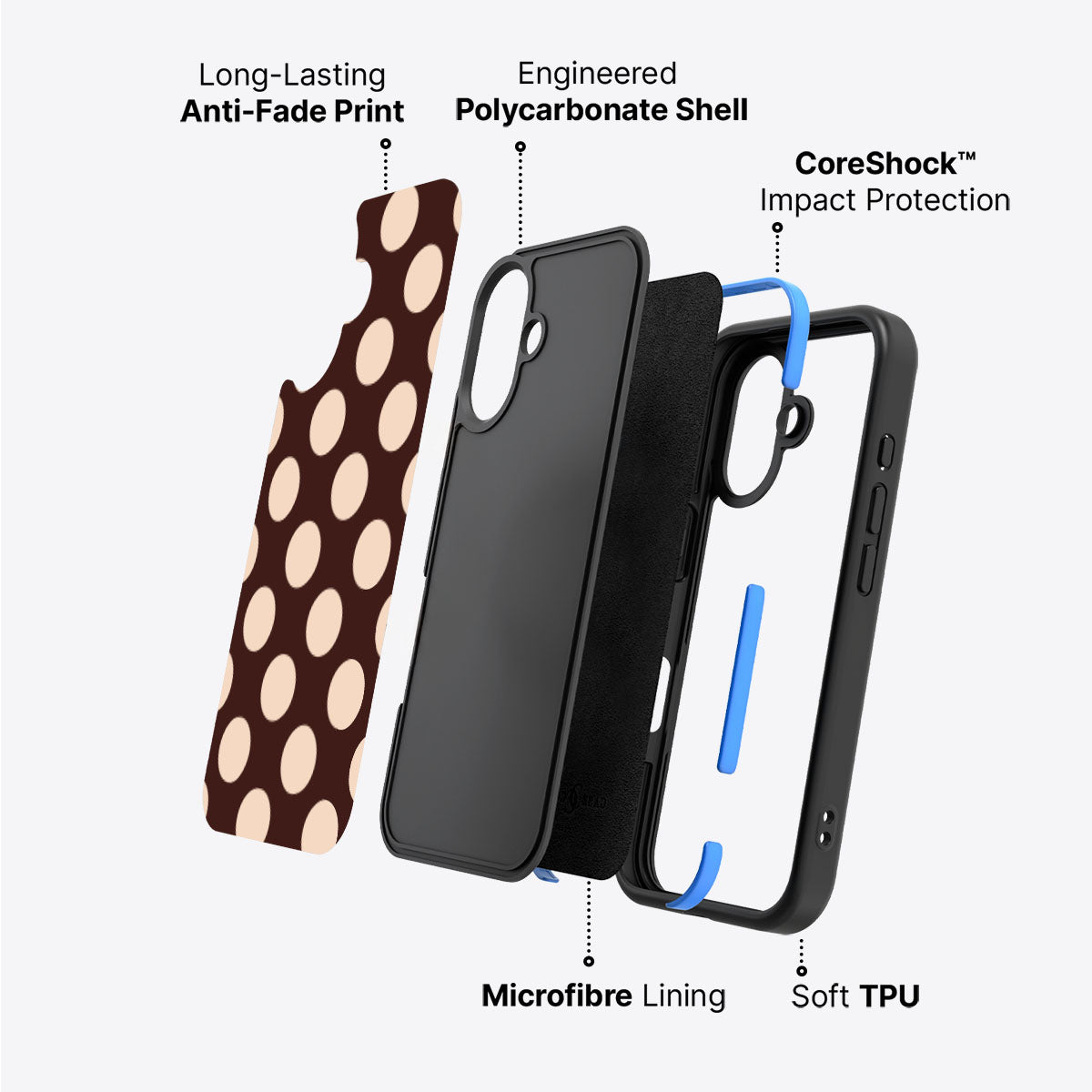 Hazelnut Spread - iPhone 16 Plus Case #case type_core (non magsafe)