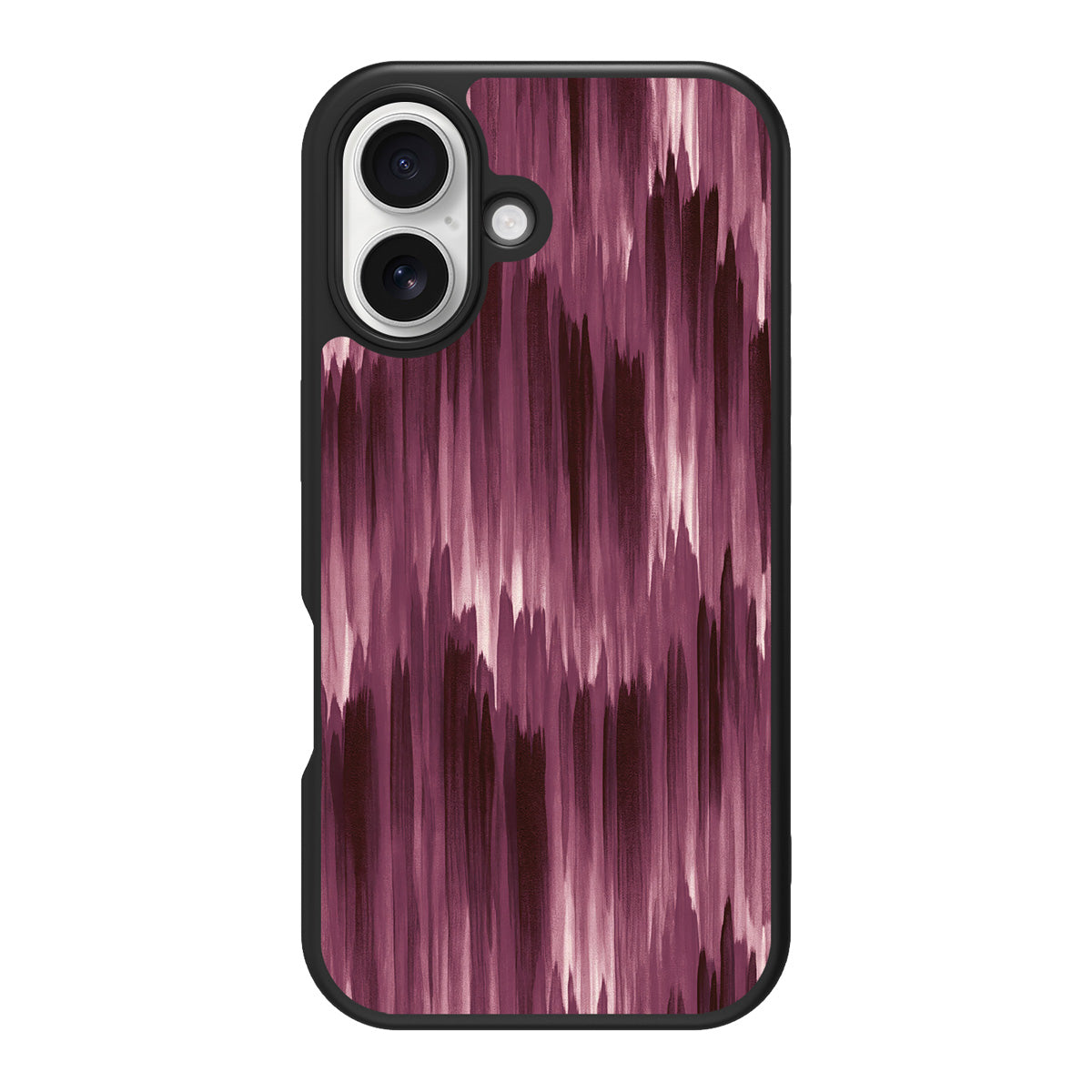 Ikat Haze design back view – iPhone 16 Plus case