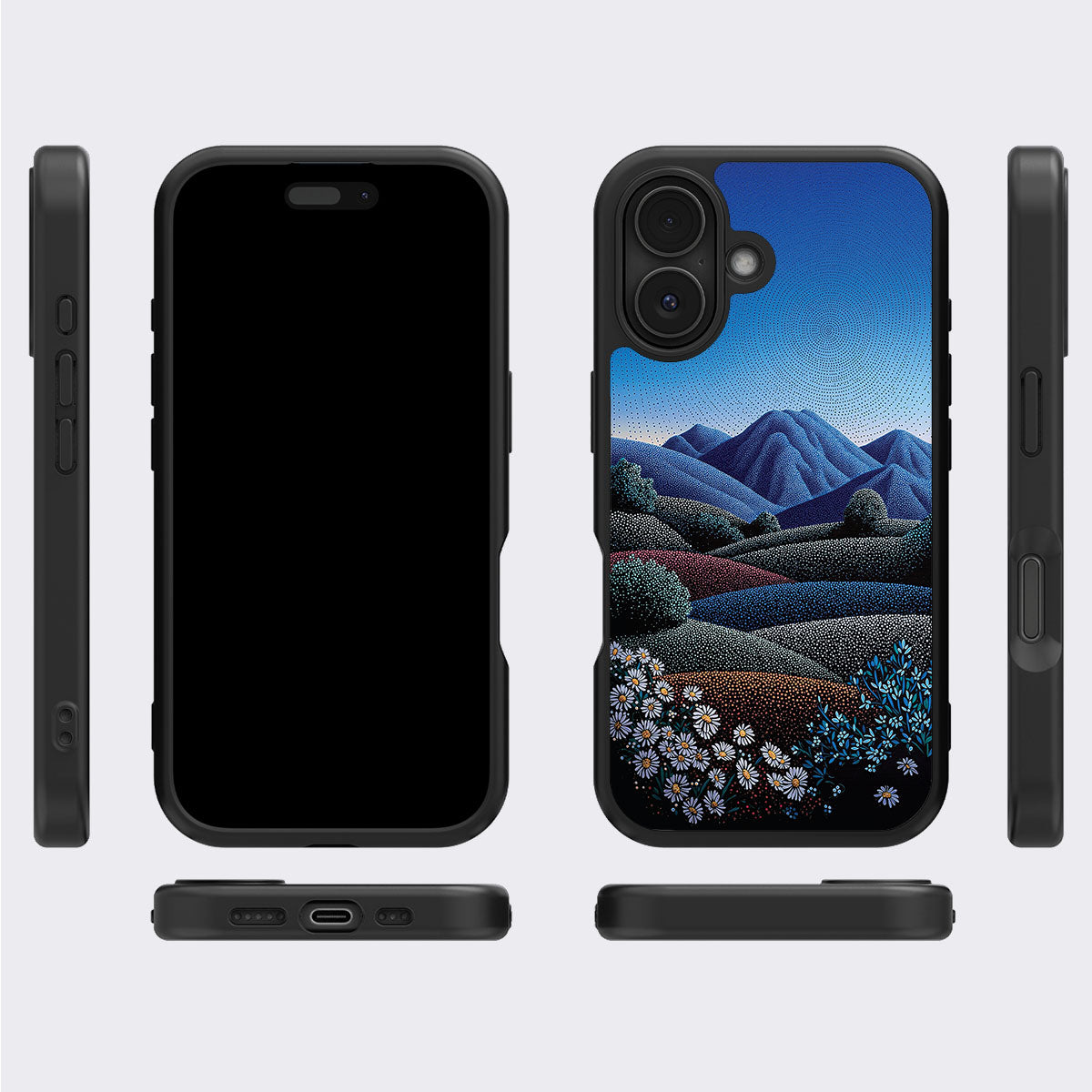 Blue Mountain Designer iPhone 16 Plus Case – Indigo Hills | MagSafe