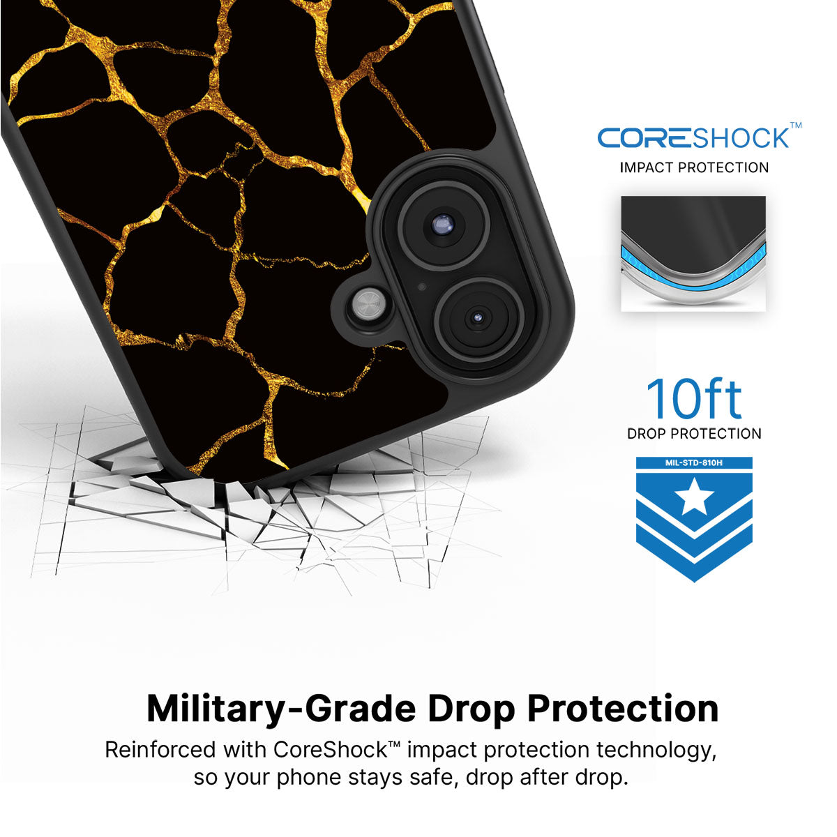 Kintsugi - iPhone 16 Plus Case  #case type_core (magsafe), #case type_core (non magsafe)