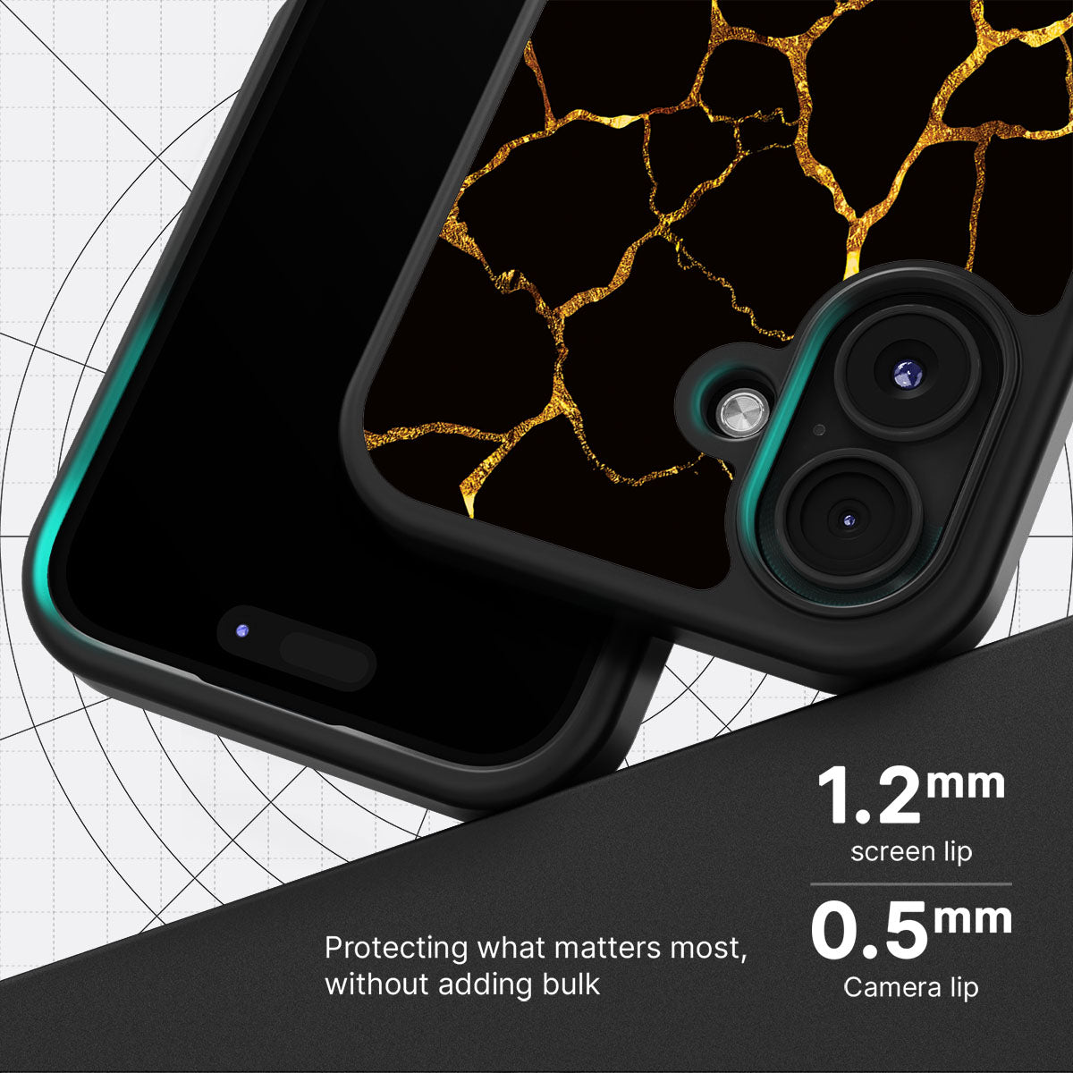 Kintsugi - iPhone 16 Plus Case  #case type_core (magsafe), #case type_core (non magsafe)