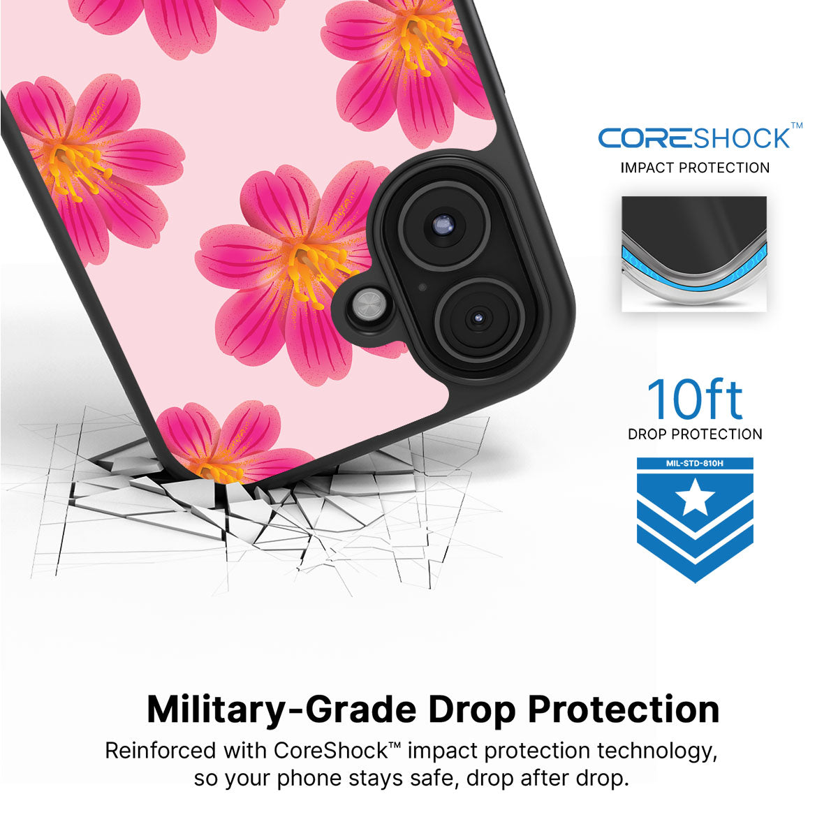 Lewisia Cotyledon - iPhone 16 Plus Case #case type_core (magsafe), #case type_core (non magsafe)