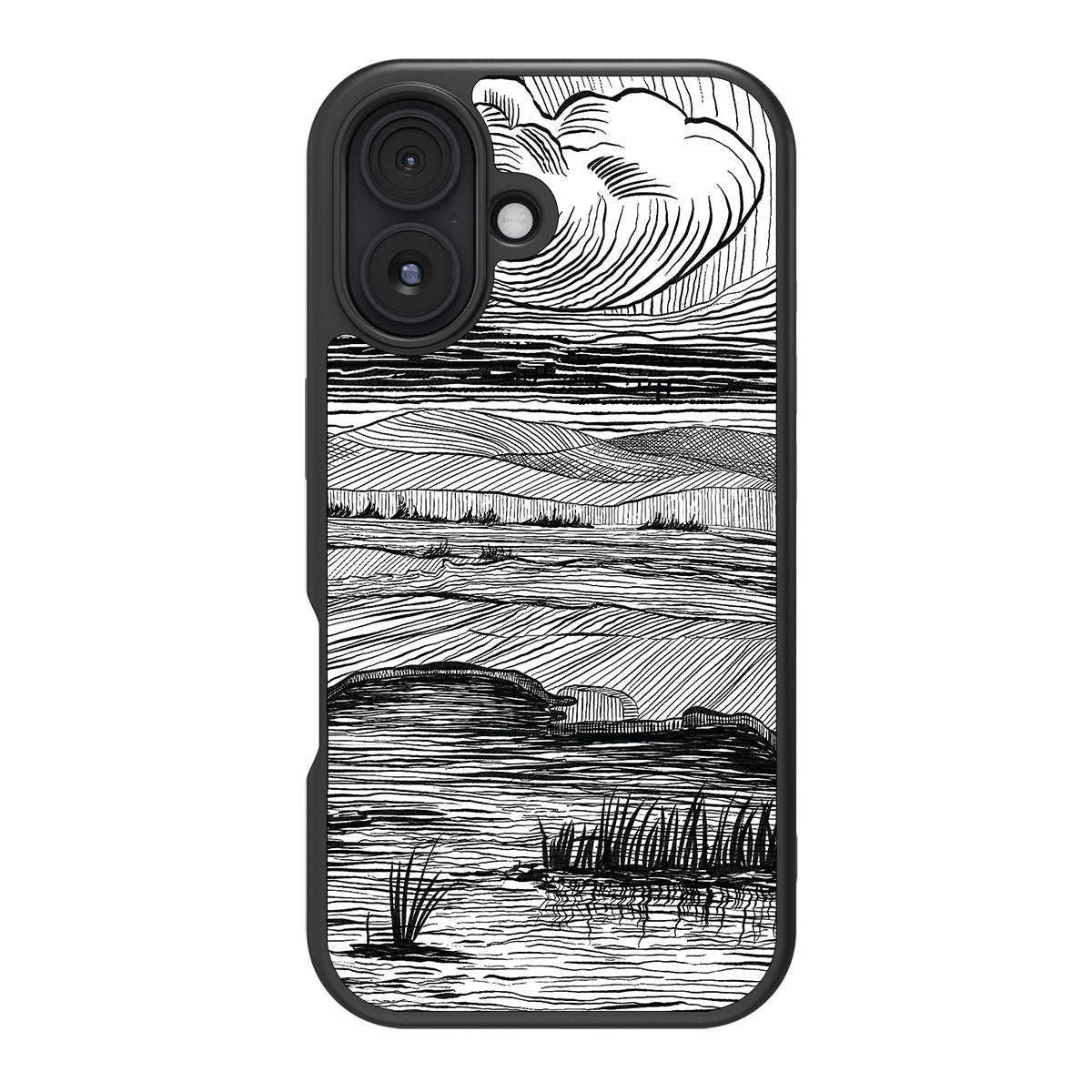 Linear Landscape - iPhone 16 Plus Case #case type_core (magsafe), #case type_core (non magsafe)