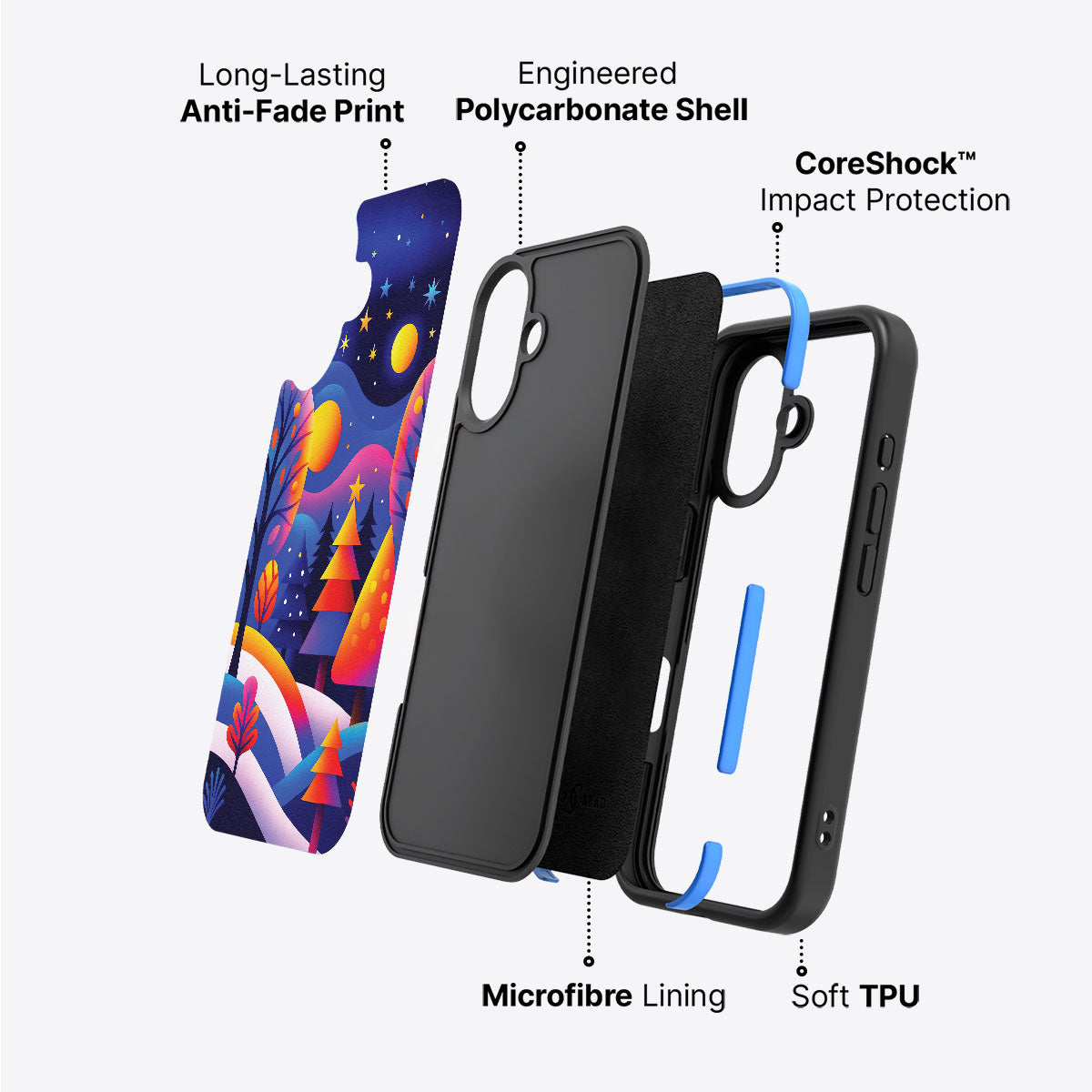 Luminous Joy - iPhone 16 Plus Case #case type_core (non magsafe)