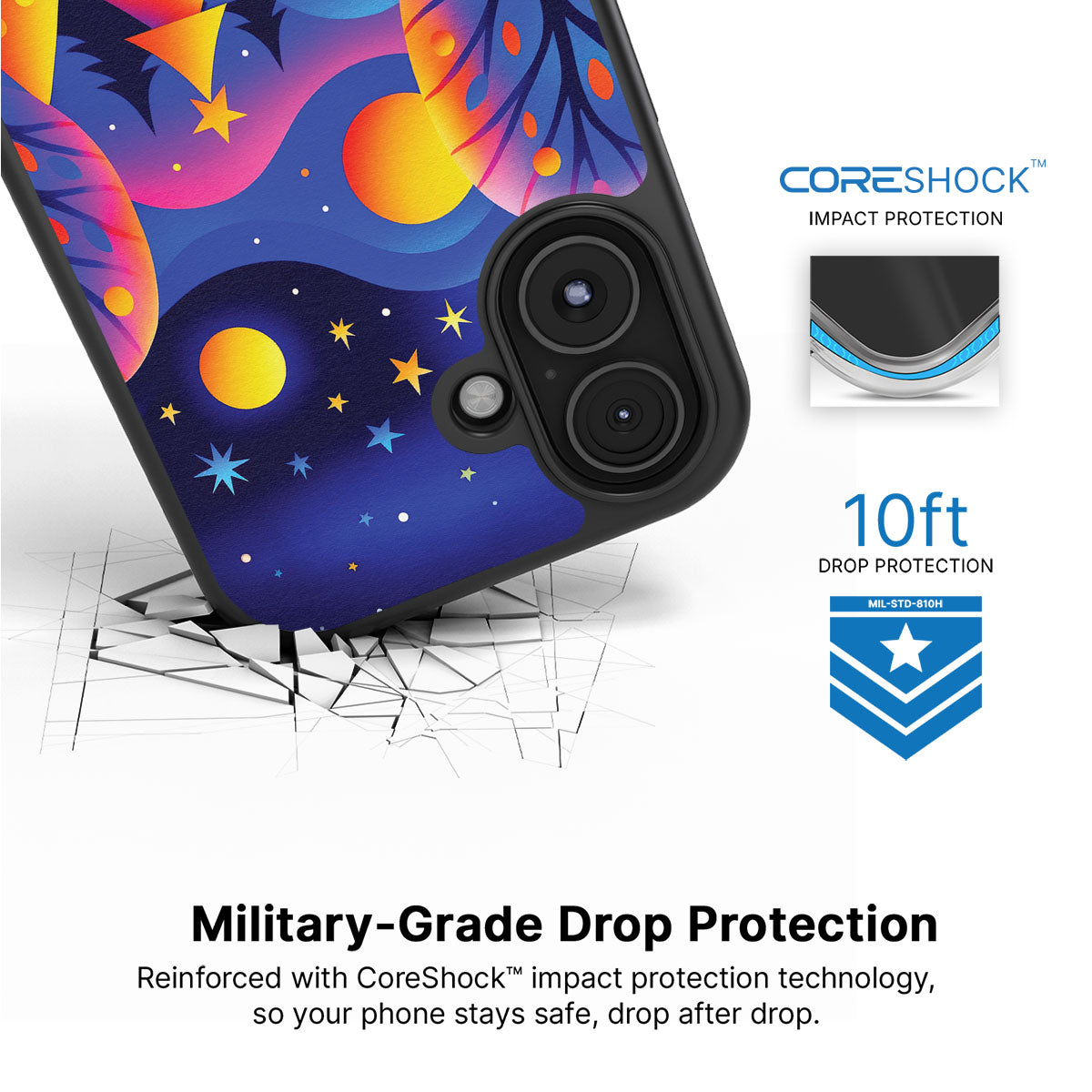 Luminous Joy - iPhone 16 Plus Case #case type_core (magsafe), #case type_core (non magsafe)