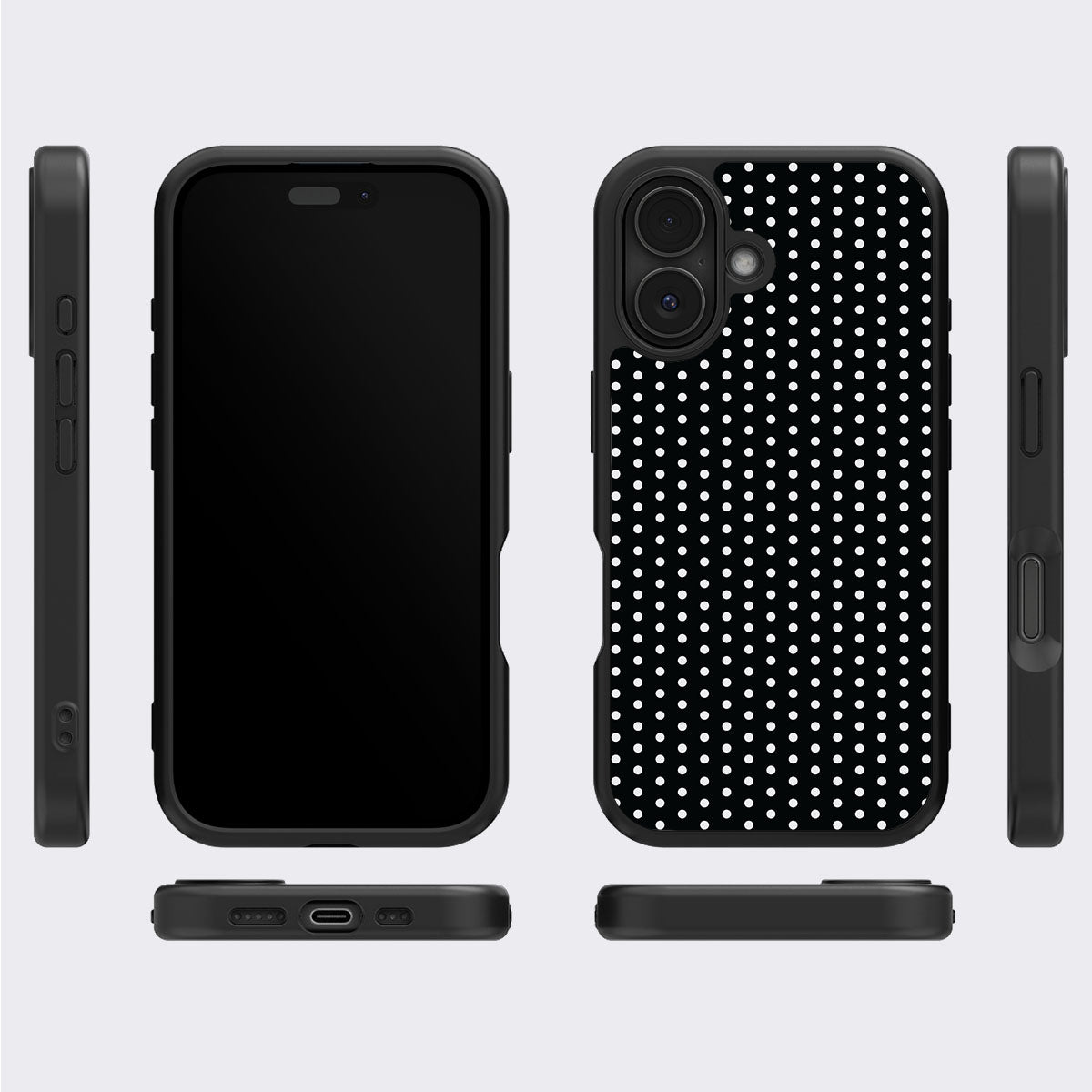 Noir Mesh - iPhone 16 Plus Case #case type_core (magsafe), #case type_core (non magsafe)