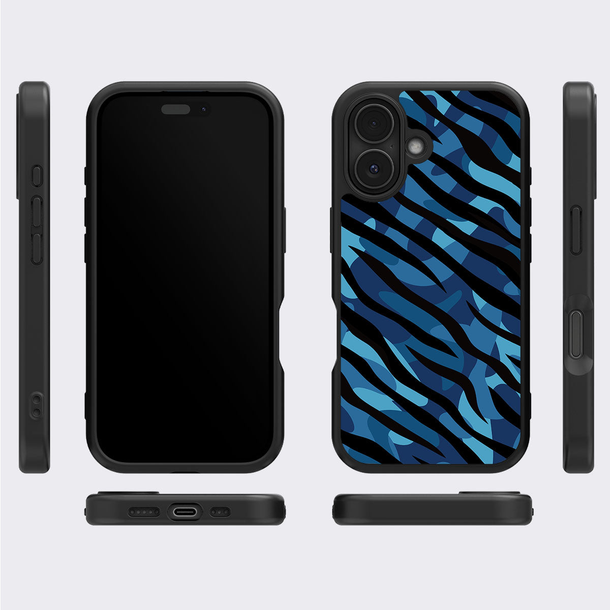 Ocean Camo - iPhone 16 Plus Case, #case type_core (magsafe), #case type_core (non magsafe)