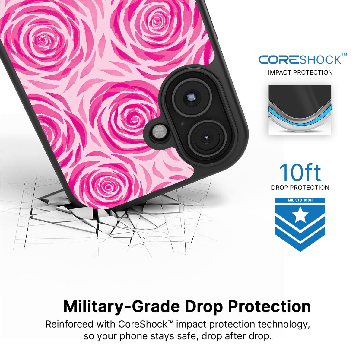 Rosy Reverie - iPhone 16 Plus Case  #case type_core (magsafe), #case type_core (non magsafe)