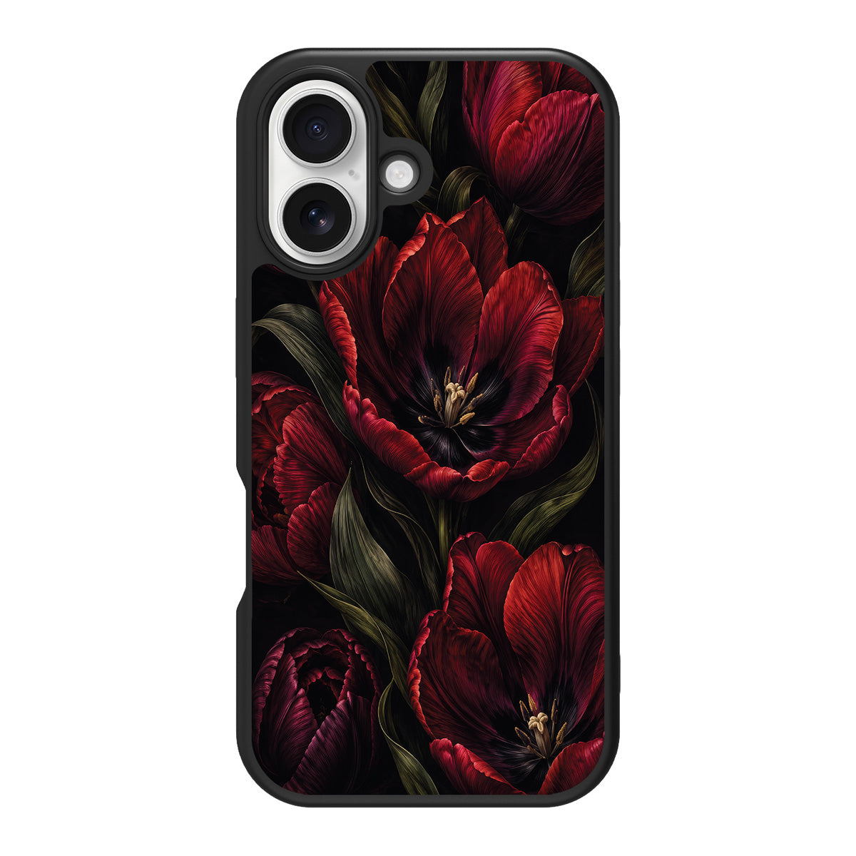 Scarlet Hour design back view – iPhone 16 Plus case