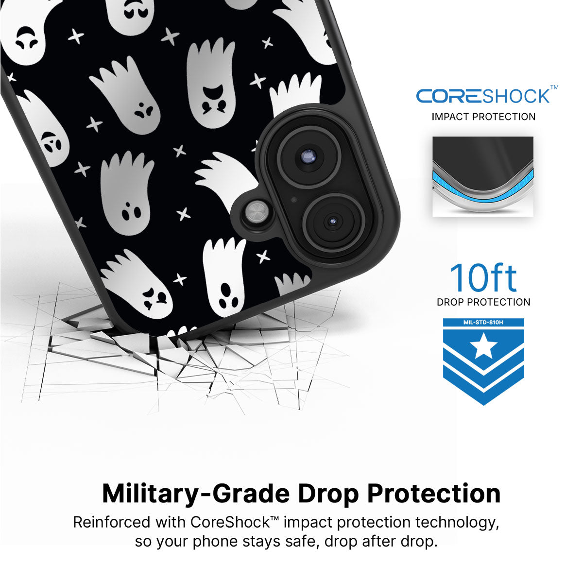 Spooky Spirits - iPhone 16 Plus Case #case type_core (magsafe), #case type_core (non magsafe)