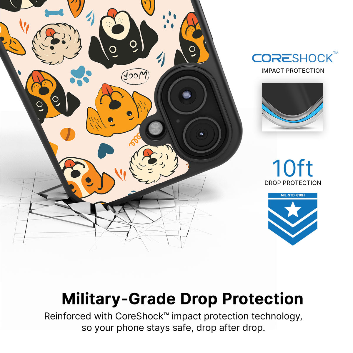 Woof Squad - iPhone 16 Plus Case, #case type_core (magsafe), #case type_core (non magsafe)