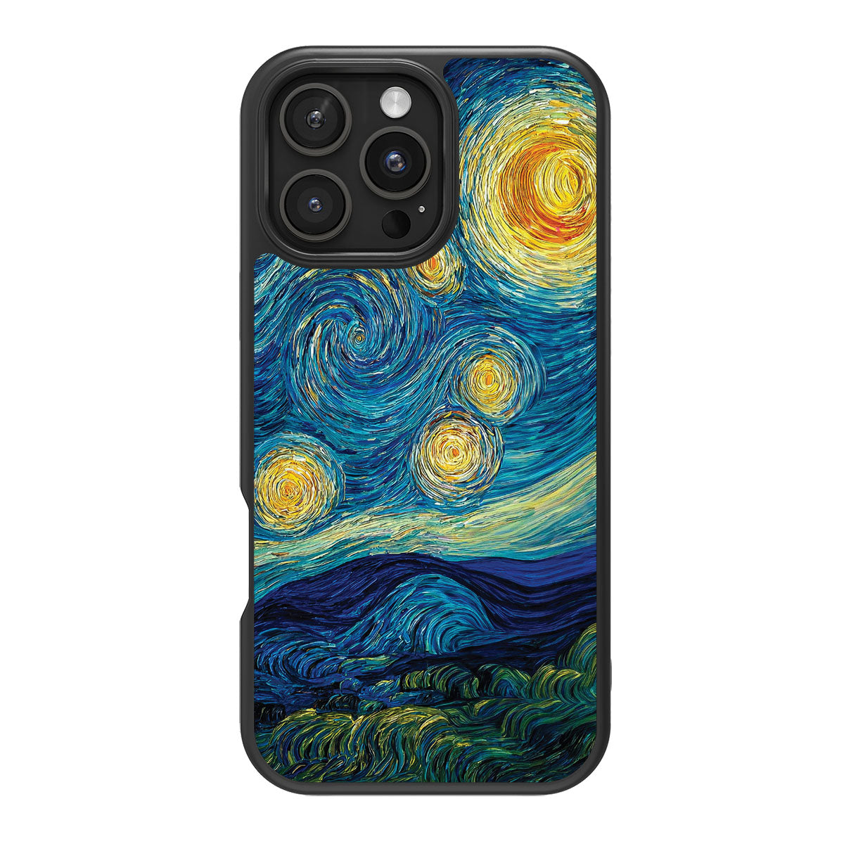 Astral Waves design back view – iPhone 16 Pro case