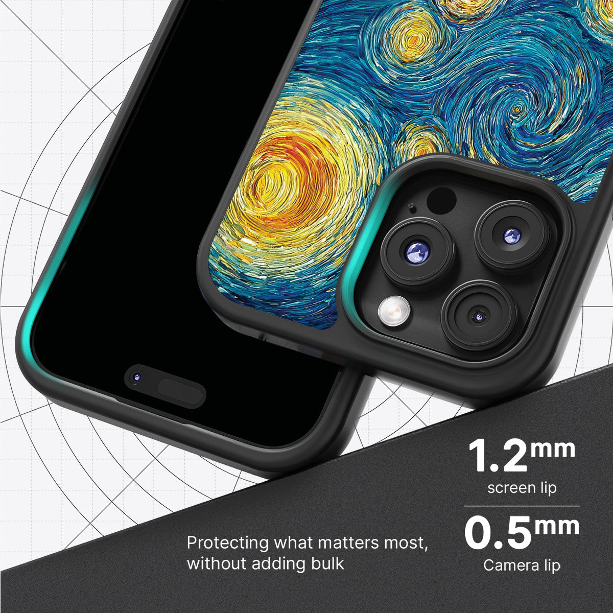 Astral Waves slim iPhone 16 Pro phone case