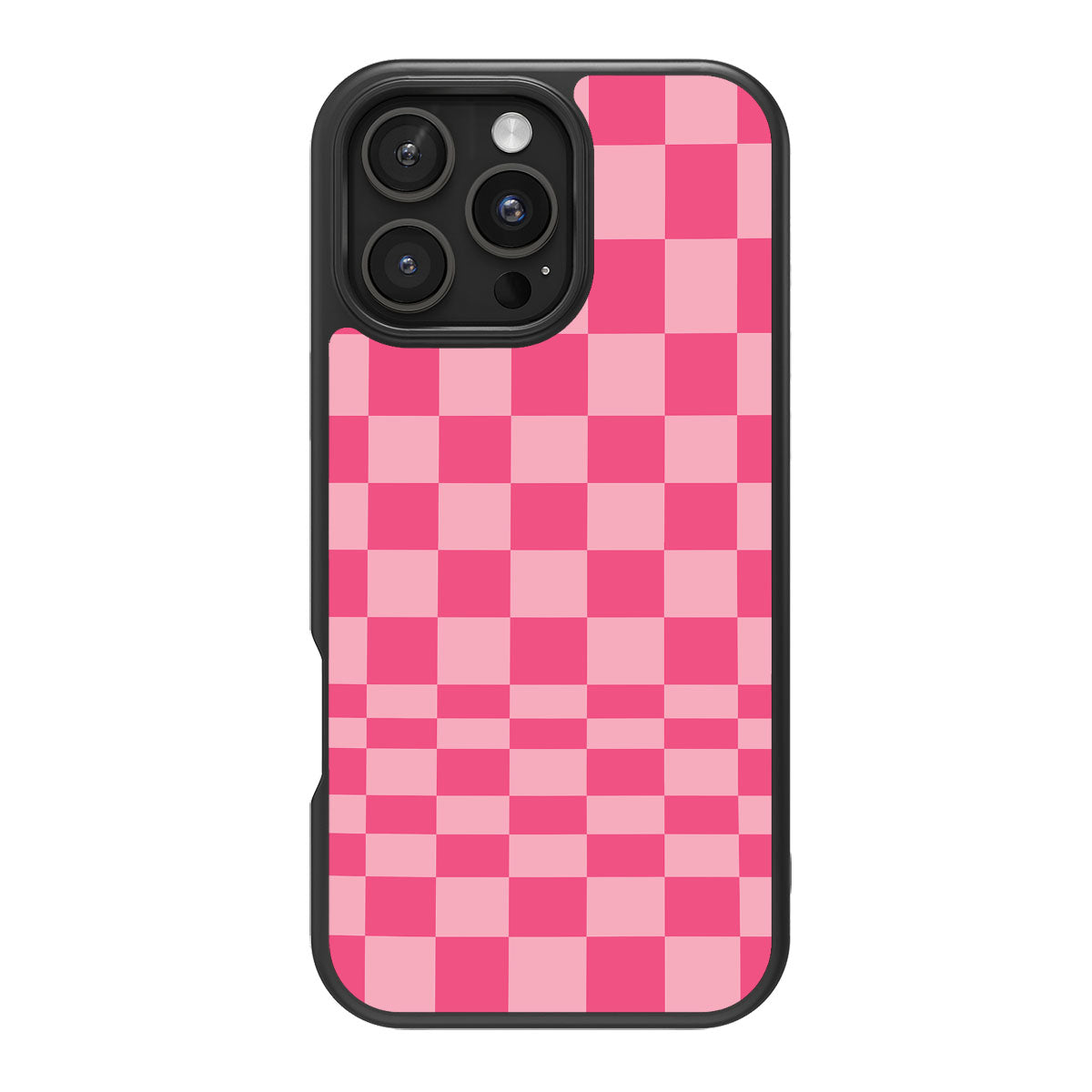 Candy Check design back view – iPhone 16 Pro case