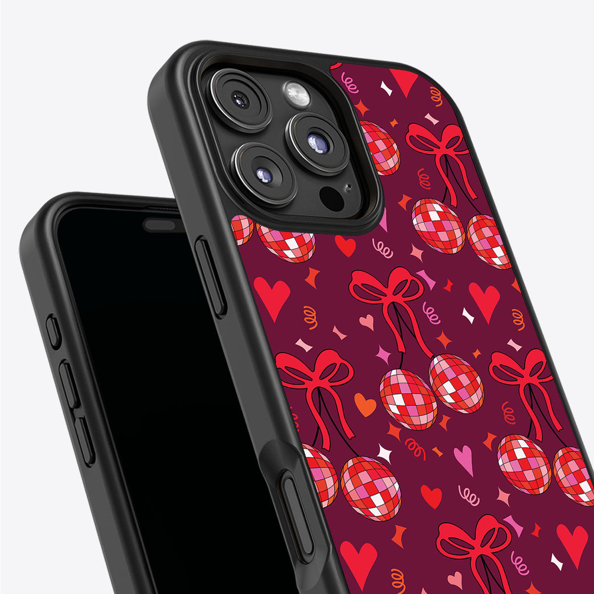 Disco Cherries - iPhone 16 Pro Case #case type_core (non magsafe)