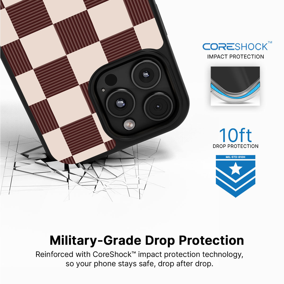 Elegance Espresso - iPhone 16 Pro Case #case type_core (magsafe), #case type_core (non magsafe)