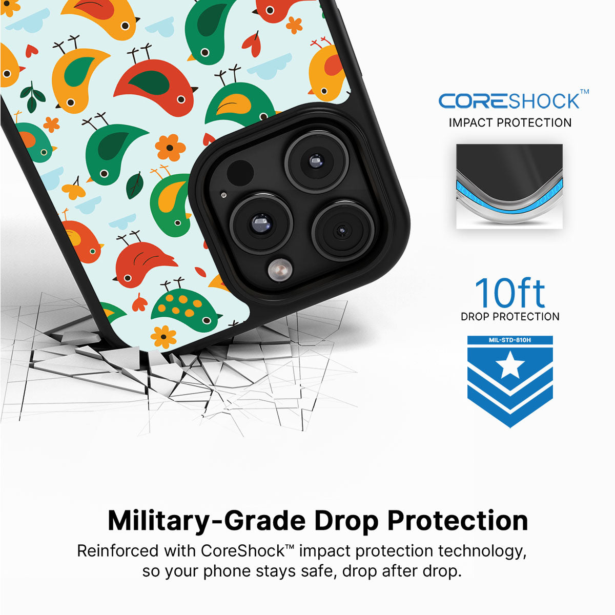 Feathered Friends - iPhone 16 Pro Case #case type_core (magsafe), #case type_core (non magsafe)