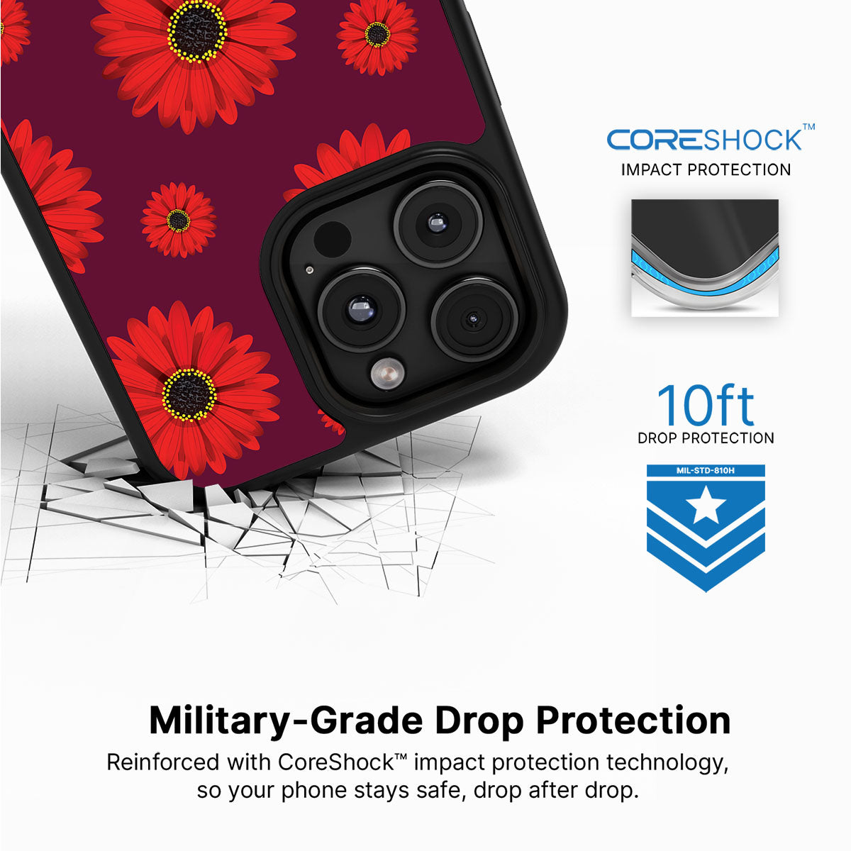 Gerbera Daisy - iPhone 16 Pro Case #case type_core (magsafe), #case type_core (non magsafe)