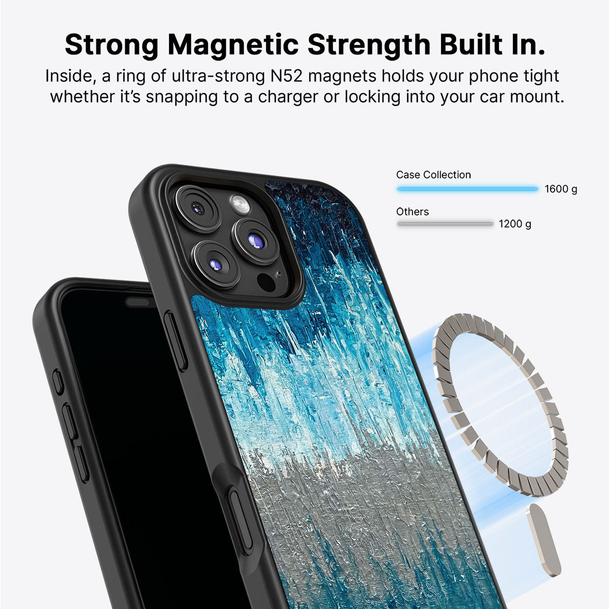 Impasto Tides - iPhone 16 Pro Case #case type_core (magsafe)