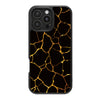 Black Gold Marble Designer iPhone 16 Pro Case – Kintsugi | MagSafe