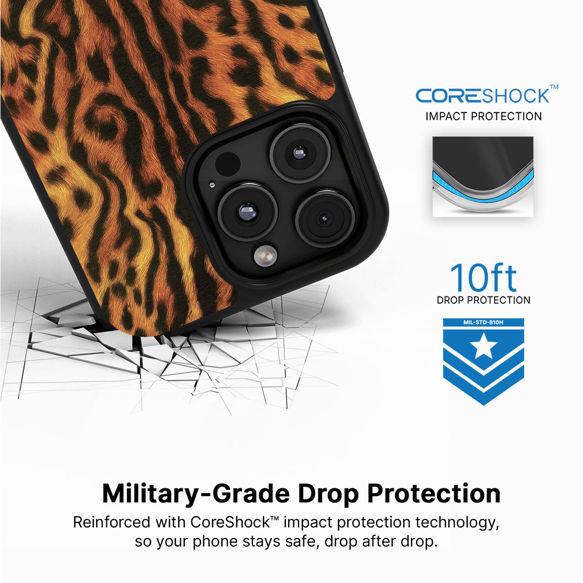 Leopard Trail - iPhone 16 Pro Case  #case type_core (magsafe), #case type_core (non magsafe)
