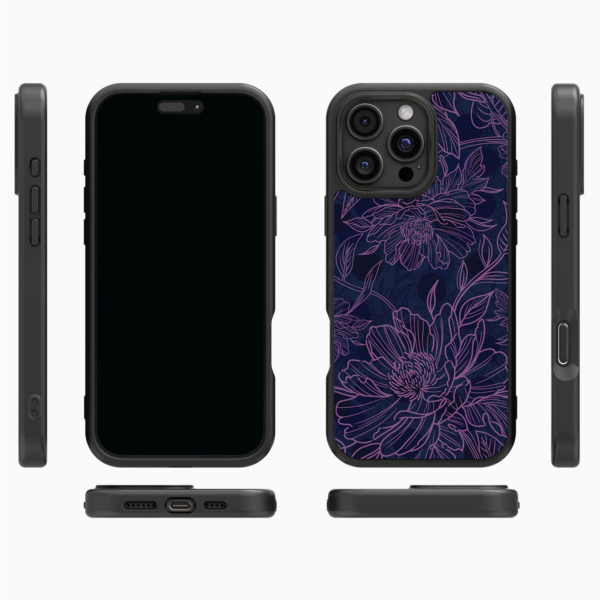 Luminous Blooms - iPhone 16 Pro Case #case type_core (magsafe), #case type_core (non magsafe)