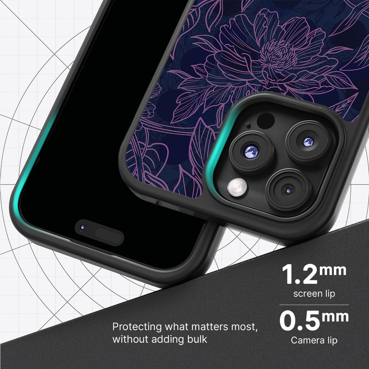 Luminous Blooms - iPhone 16 Pro Case #case type_core (magsafe), #case type_core (non magsafe)