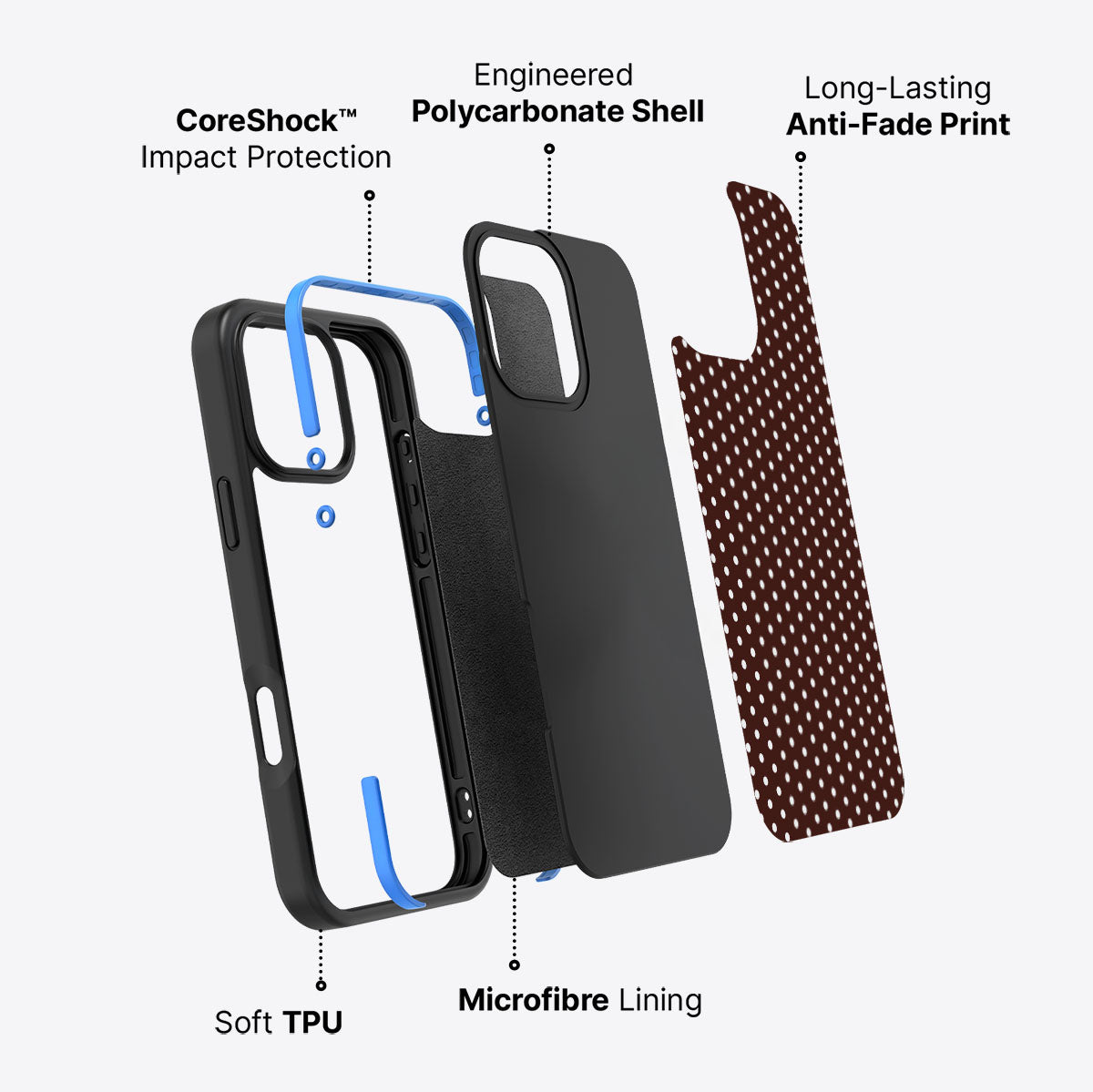 Milk Chocolate - iPhone 16 Pro Case #case type_core (non magsafe)