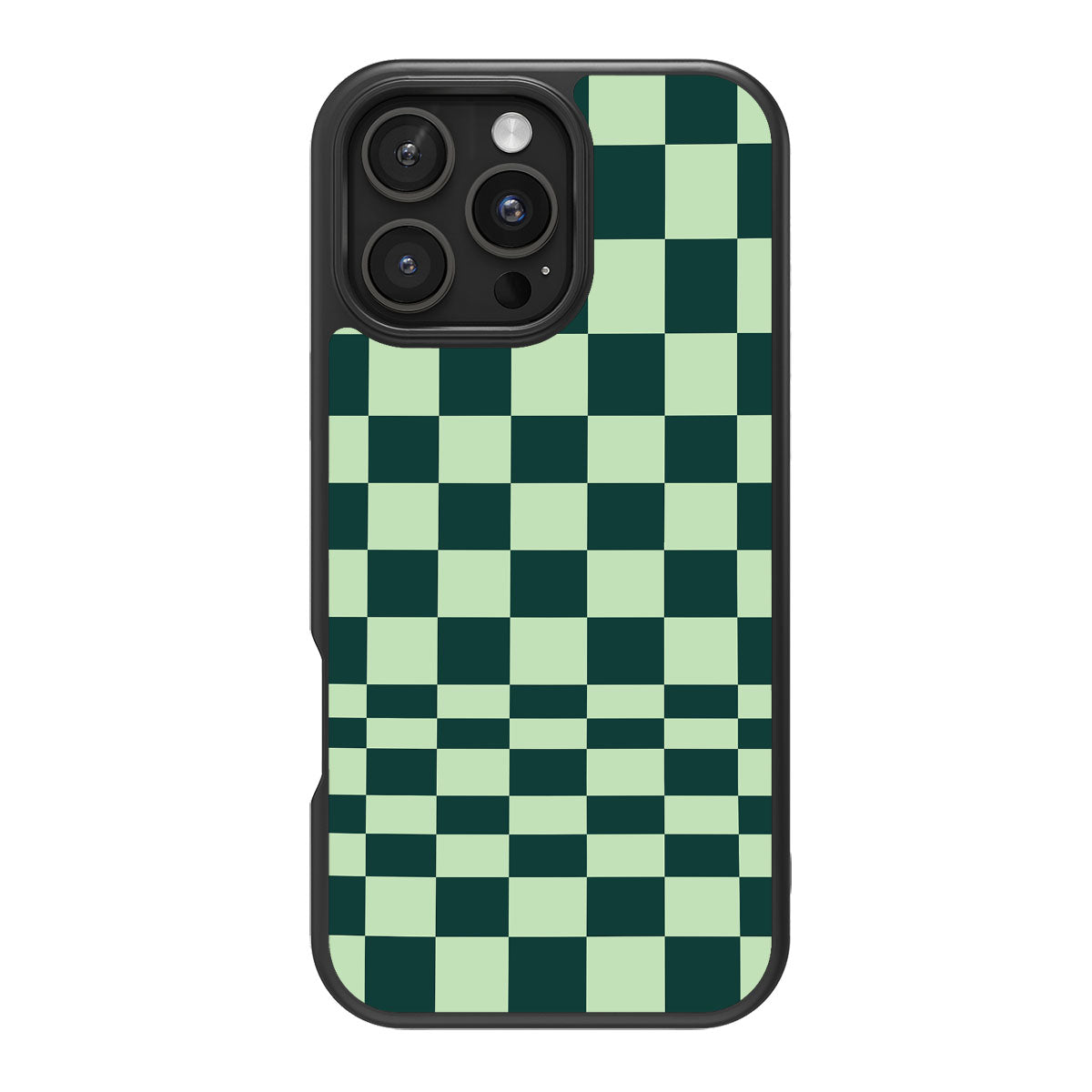 Mint Matrix design back view – iPhone 16 Pro case