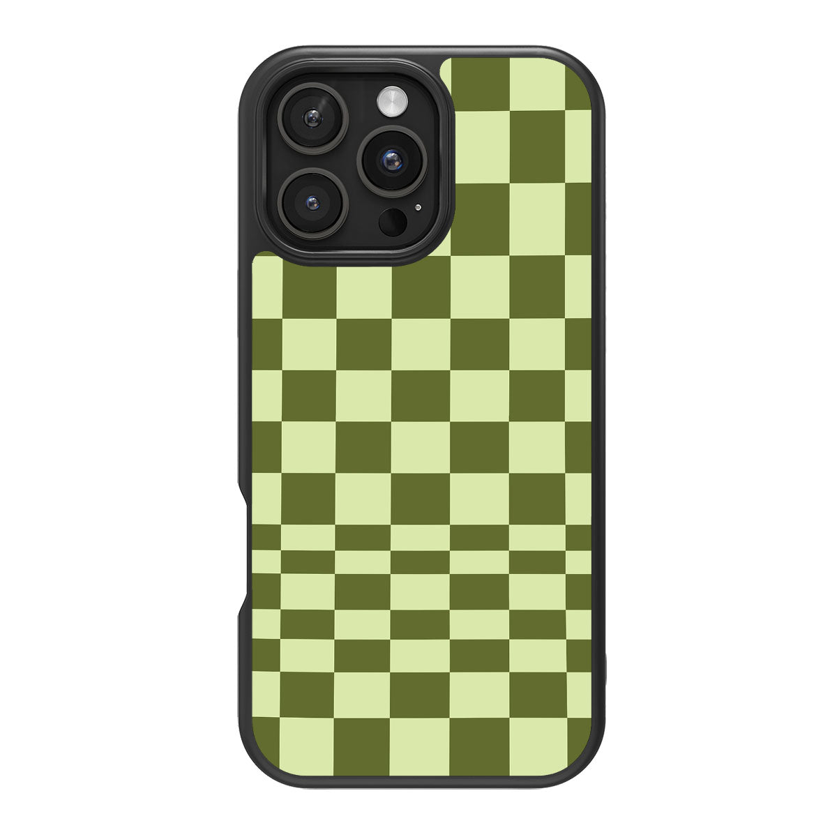 Olive Meadow design back view – iPhone 16 Pro case