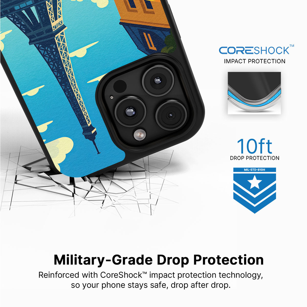 Paris - iPhone 16 Pro Case #case type_core (magsafe), #case type_core (non magsafe)