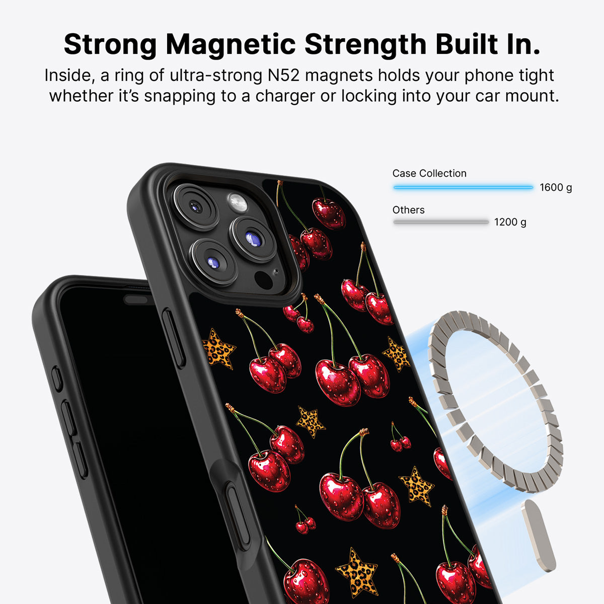 iPhone 16 Pro MagSafe case – Rebel Cherry design
