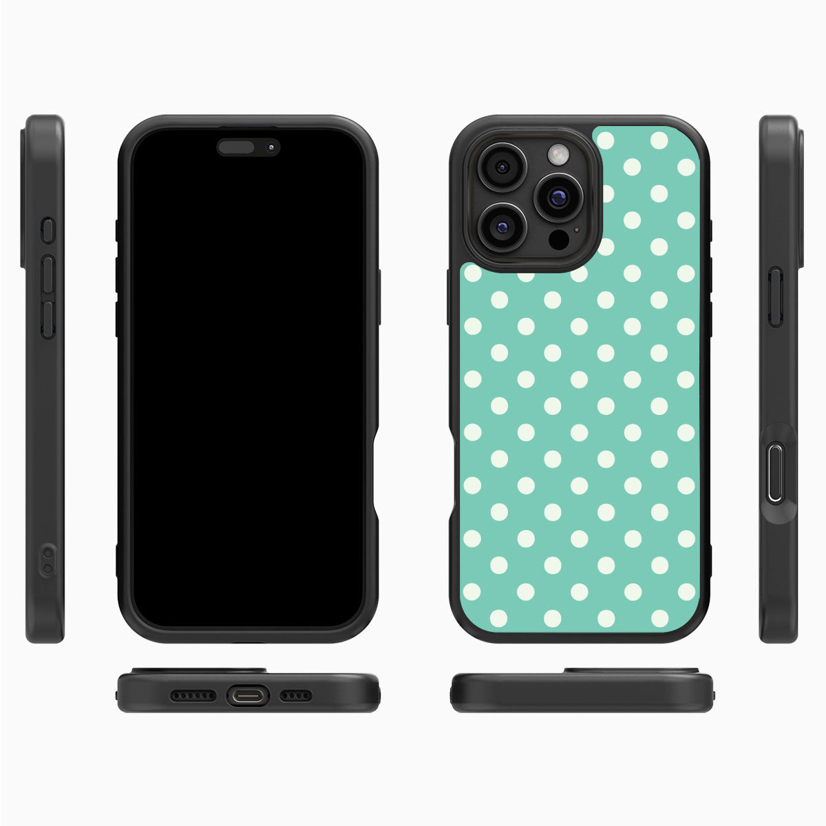 Sea Pearls iPhone 16 Pro case cover – multi-angle view
