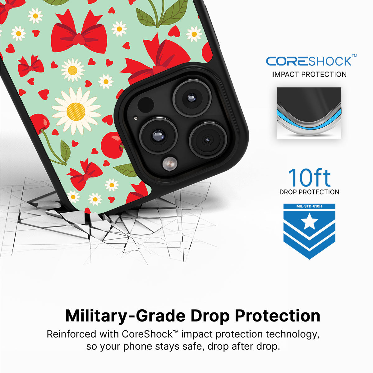 Blushing Bows - iPhone 16 Pro Max Case #case type_core (magsafe), #case type_core (non magsafe)