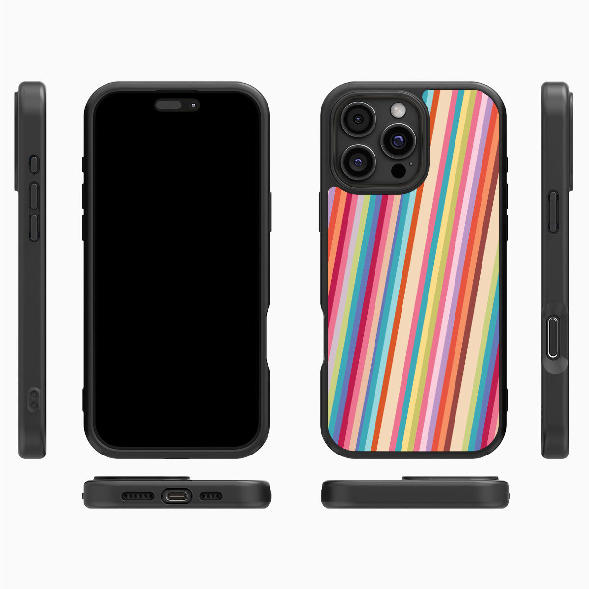 Candy Stripe - iPhone 16 Pro Max Case #case type_core (magsafe), #case type_core (non magsafe)