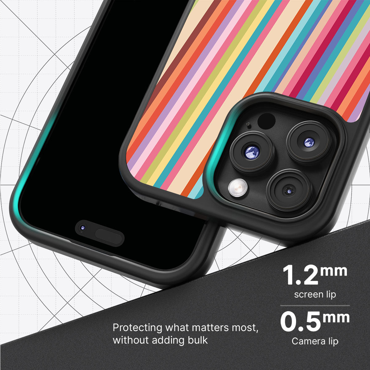 Candy Stripe - iPhone 16 Pro Max Case #case type_core (magsafe), #case type_core (non magsafe)