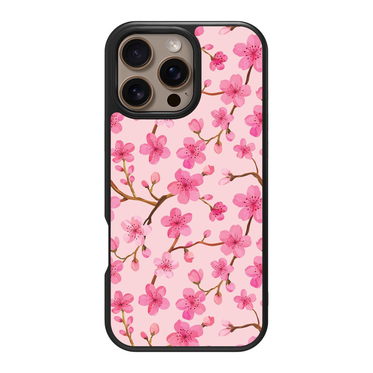 Cherry Blossom design back view – iPhone 16 Pro Max case
