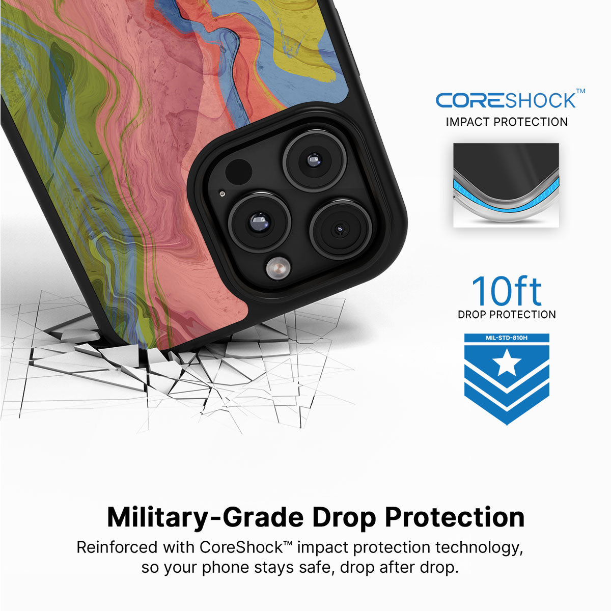 Coloured Rivers - iPhone 16 Pro Max Case, #case type_core (magsafe), #case type_core (non magsafe)