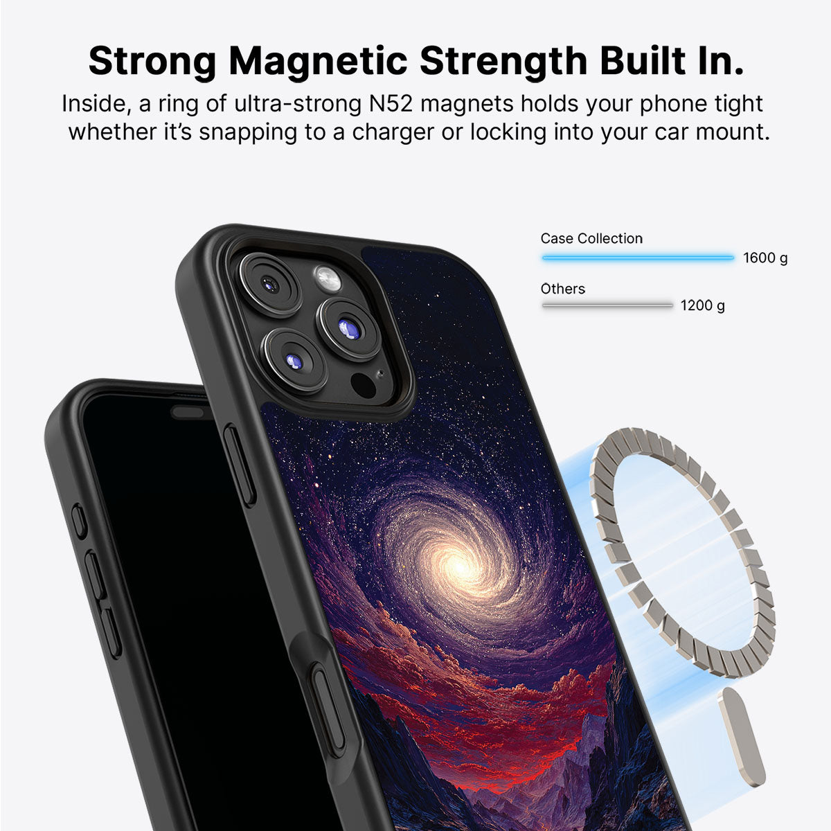 Cosmic Vortex - iPhone 16 Pro Max Case #case type_core (magsafe)